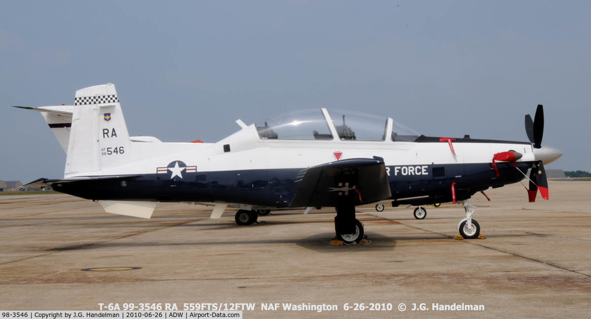 98-3546, Raytheon T-6A Texan II C/N PT-50, at NAF Washington