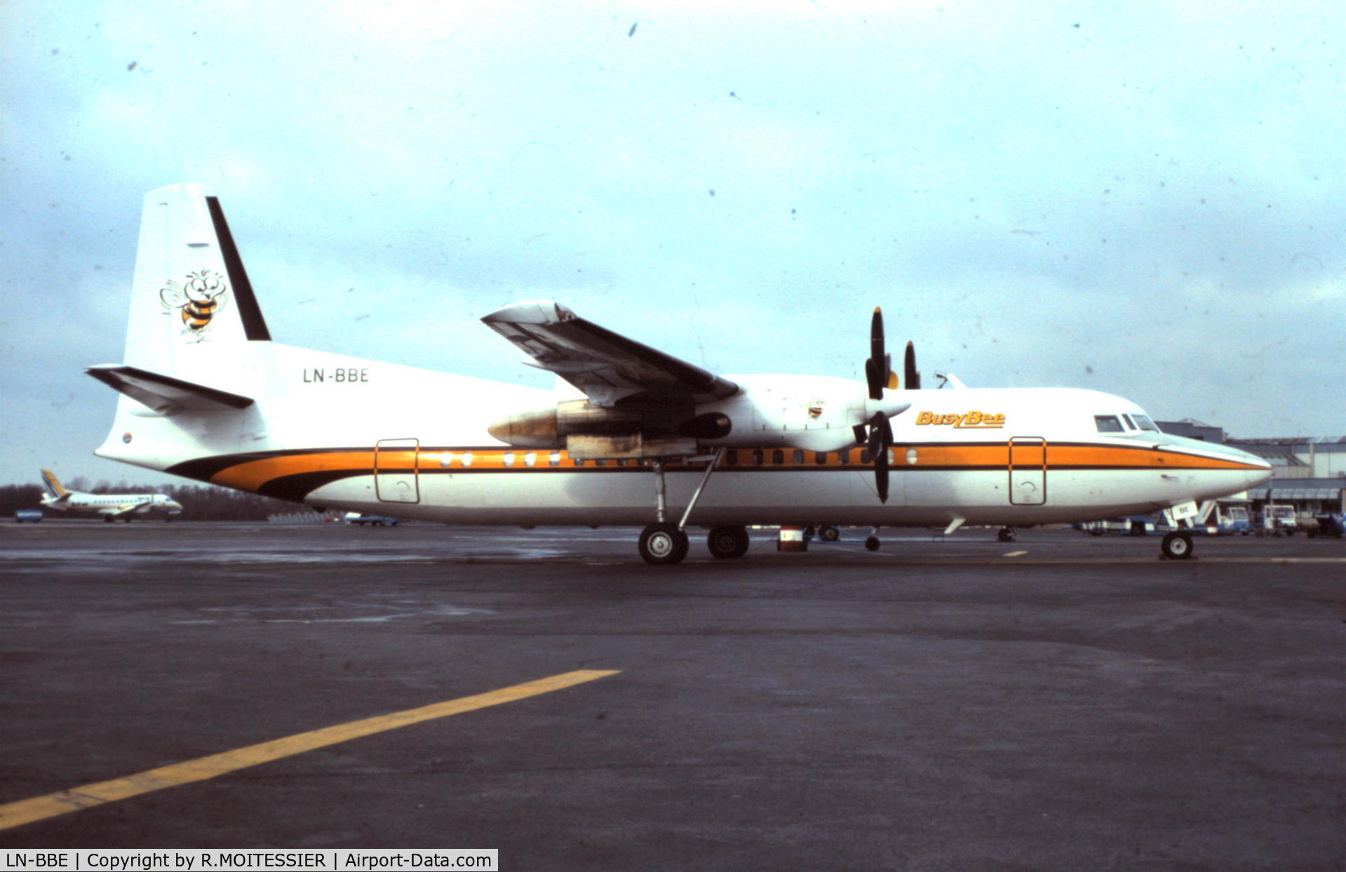 LN-BBE, 1989 Fokker 50 C/N 20145, BUSY BEE AIRLINE