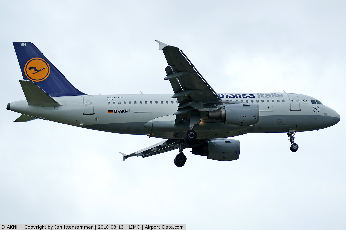 D-AKNH, 1998 Airbus A319-112 C/N 794, Lufthansa Italia @ Malpensa