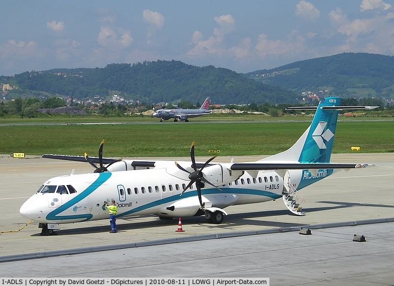 I-ADLS, 2000 ATR 72-212A C/N 634, With NIKI's OE-LEE (A320-200) in background.