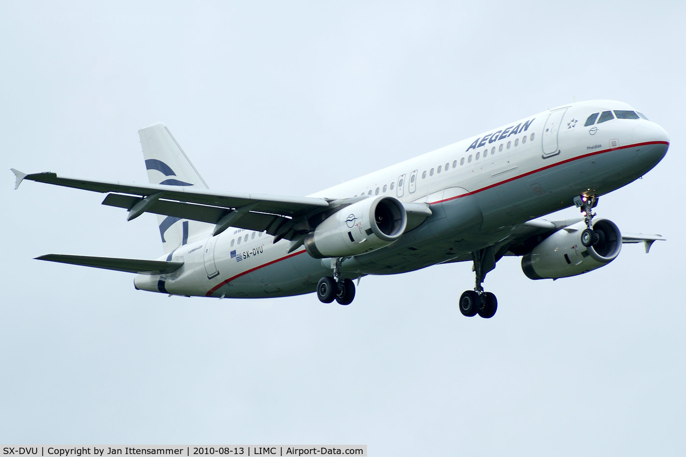 SX-DVU, 2009 Airbus A320-232 C/N 3753, Aegean Airlines @ LIMC