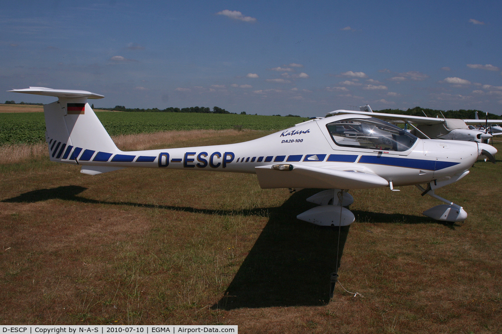 D-ESCP, Diamond DA-20A-1 Katana C/N 10107, Visiting for Flying Legends