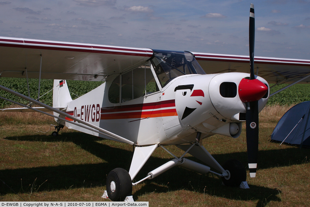 D-EWGB, 1960 Piper PA-18-150 Super Cub Super Cub C/N 18-7442, Visiting for Flying Legends
