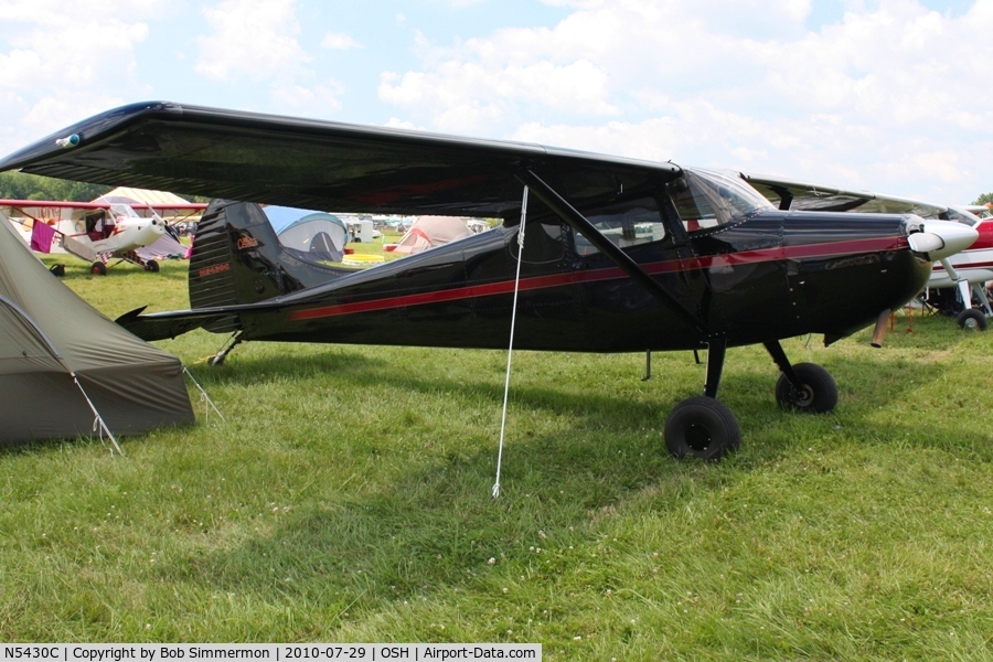 N5430C, 1950 Cessna 170A C/N 19560, Airventure 2010 - Oshkosh, Wisconsin