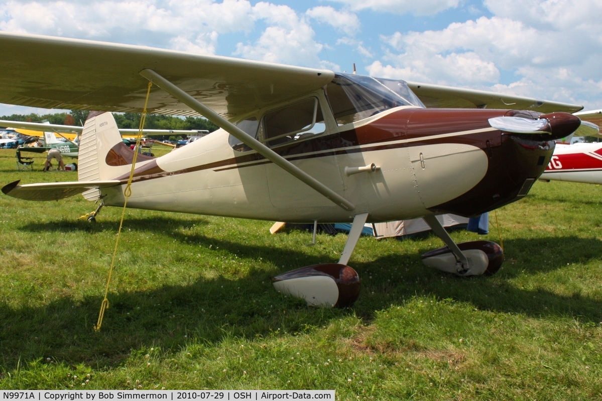 N9971A, 1950 Cessna 170A C/N 19629, Airventure 2010 - Oshkosh, Wisconsin