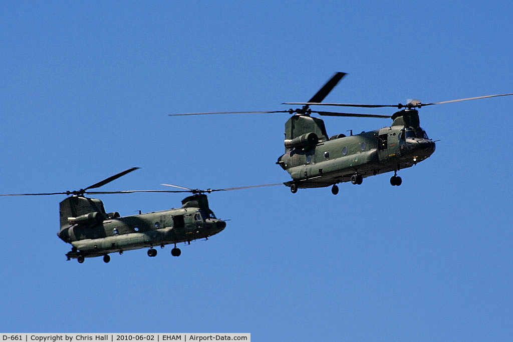 D-661, Boeing CH-47D Chinook C/N M.3661/NL-001, D-661 and D-666 of the Royal Netherlands Air Force