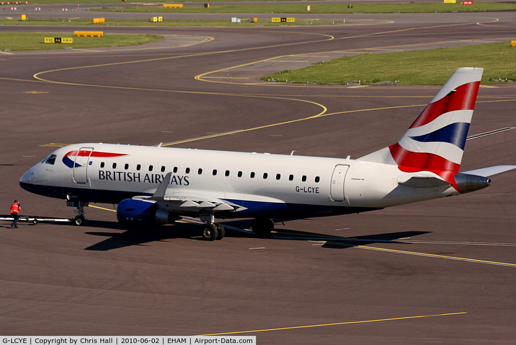G-LCYE, 2009 Embraer ERJ-170-100STD C/N 17000296, British Airways operated by Cityflyer Express