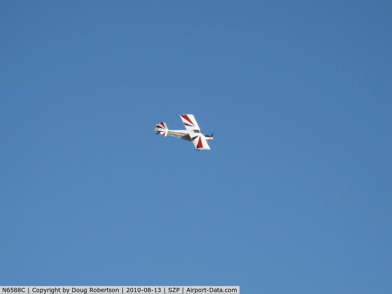 N6588C, 1992 Taylorcraft/Swick T-Clips C/N 1, 1992 McCain SWICK-CLIP-T aerobatic practice w/o smoke