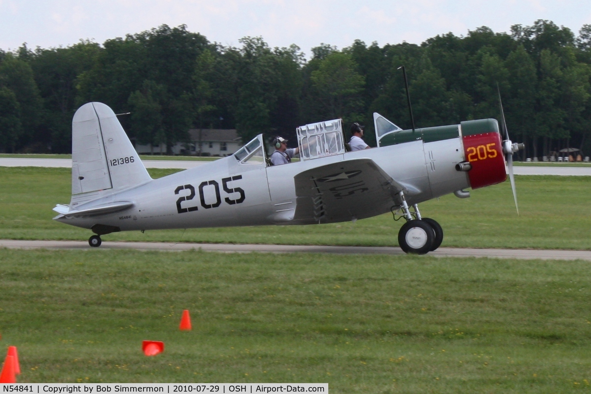 N54841, 1941 Consolidated Vultee BT-13A C/N 5225, Airventure 2010 - Oshkosh, Wisconsin