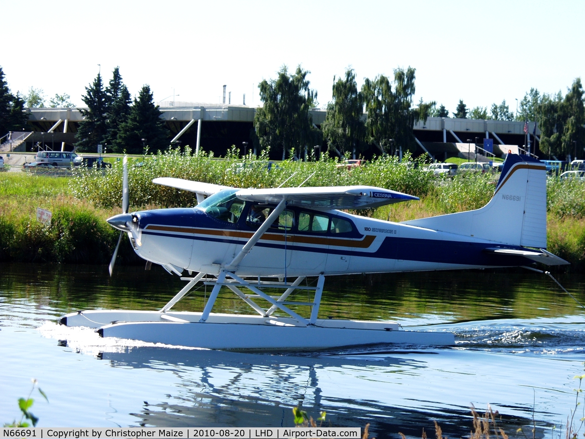 N66691, 1978 Cessna 180K Skywagon C/N 18052954, At Lake Hood