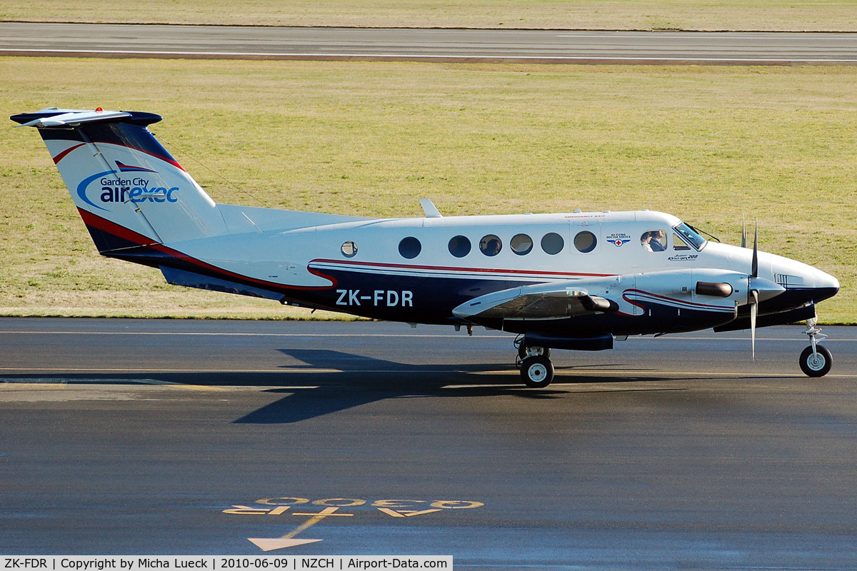 ZK-FDR, 1981 Beech 200C Super King Air C/N BL-31, At Christchurch