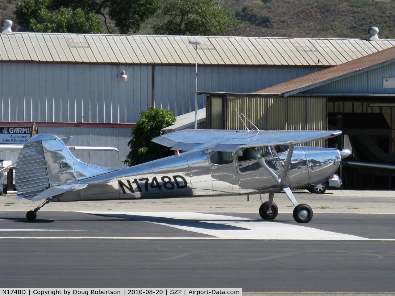 N1748D, 1951 Cessna 170A C/N 20191, 1951 Cessna 170A, Continental C145 145 Hp, takeoff roll Rwy 22