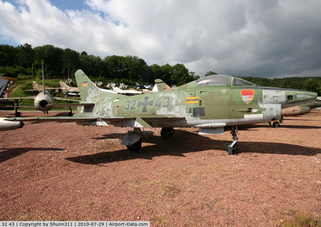 32 43, Fiat G-91R/3 C/N D512, S/n 512 - Germany Air Force Fiat G.91R preserved inside Savigny-les-Beaune Museum...