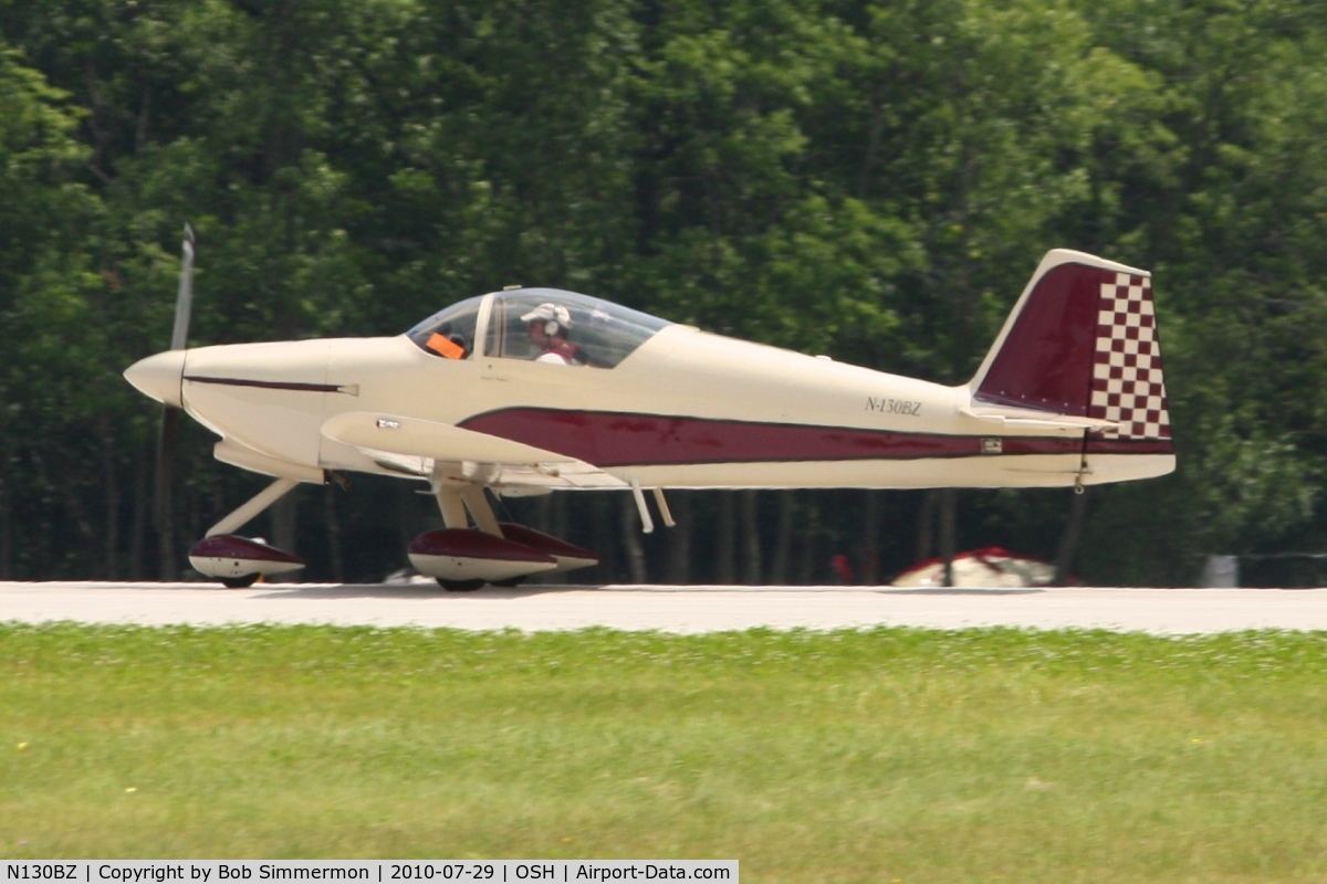 N130BZ, 2002 Vans RV-6A C/N 21316, Departing Airventure 2010 - Oshkosh, Wisconsin