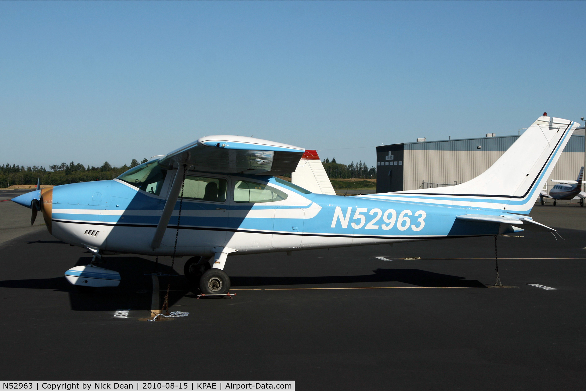 N52963, 1974 Cessna 182P Skylane C/N 18262976, KPAE 38th anniversary of beginning spotting 8/15/72