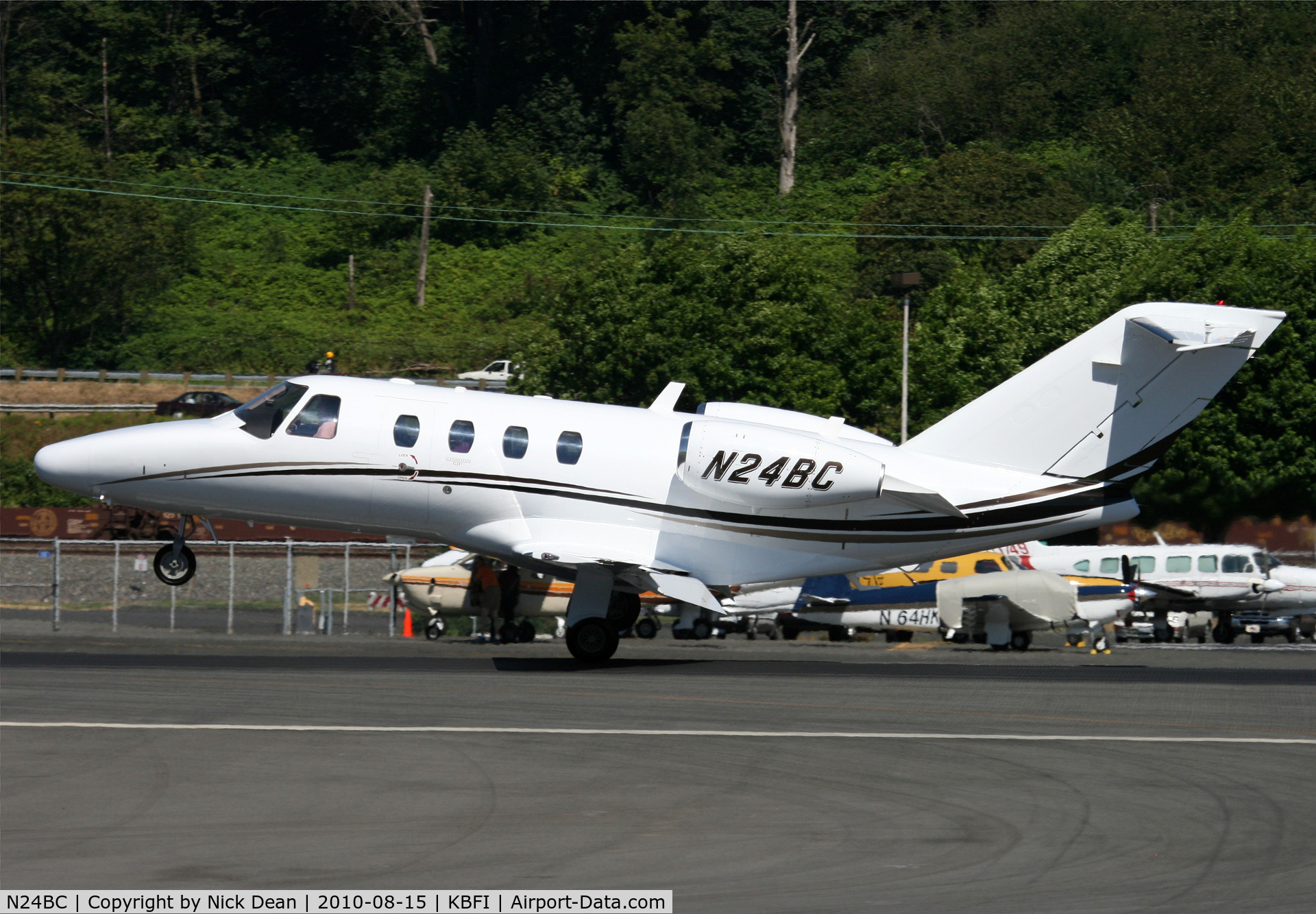 N24BC, 2007 Cessna 525 CitationJet CJ1+ C/N 525-0651, KBFI 38th anniversary of starting spotting 8/15/72