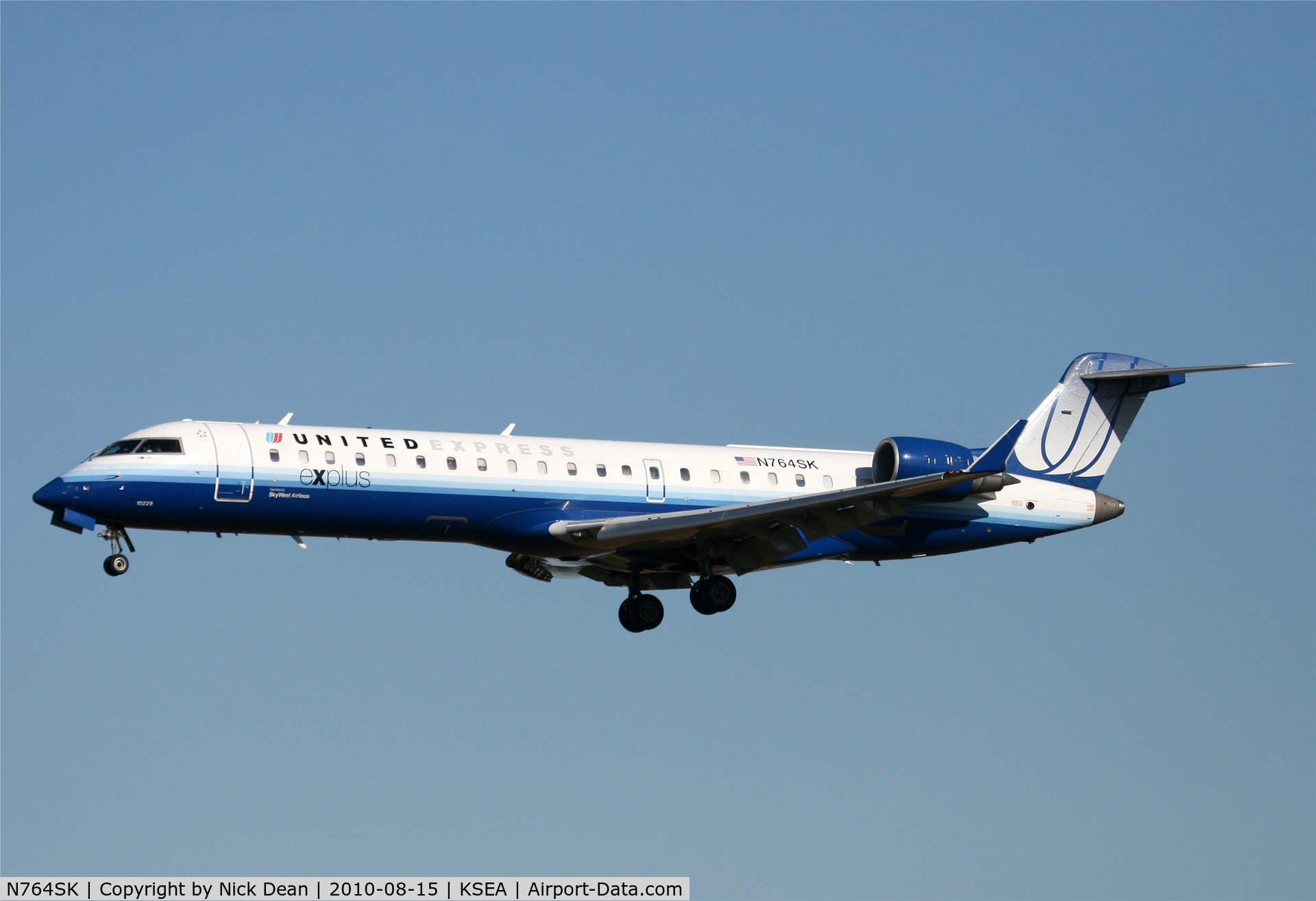 N764SK, 2005 Canadair CRJ-700 (CL-600-2C10) Regional Jet C/N 10229, KSEA