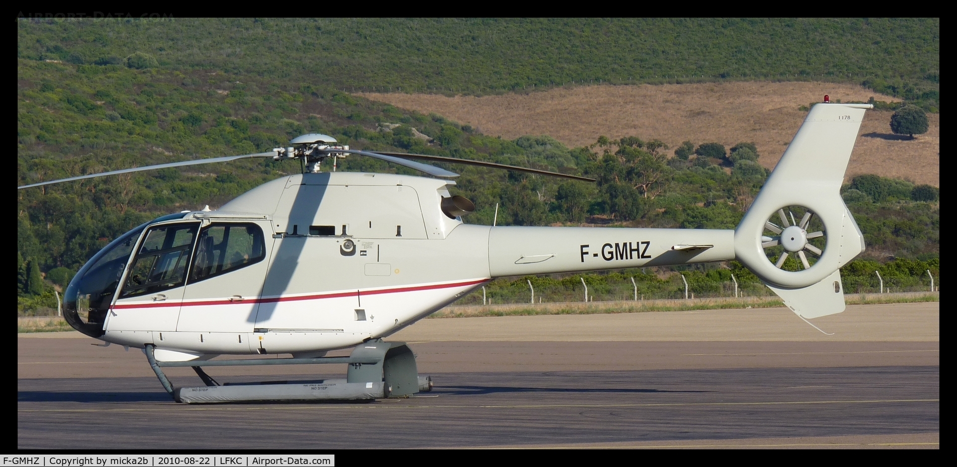 F-GMHZ, 2001 Eurocopter EC-120B Colibri C/N 1178, Parked.