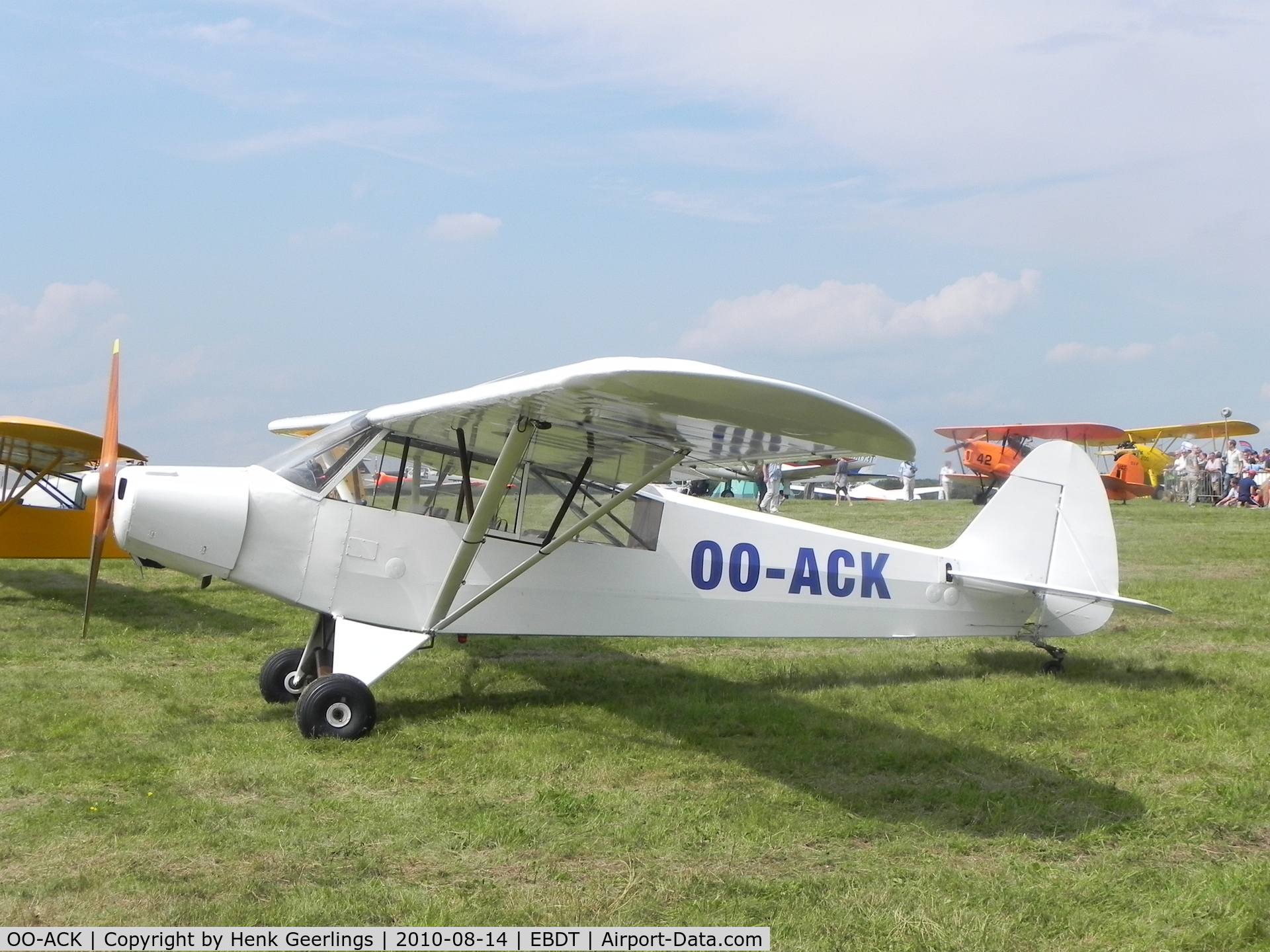 OO-ACK, Piper L-21A Super Cub (PA-18-125) C/N 18-3146, Schaffen - Diest , Belgium. Oldtimer Fly- In August 2010