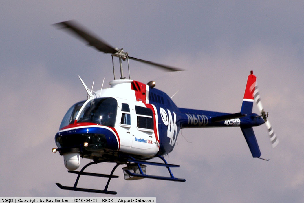 N6QD, 1992 Bell 206B C/N 4247, Bell 206B3 Jet Ranger III [4247] Atlanta-Dekalb Peachtree~N  21/04/2010.