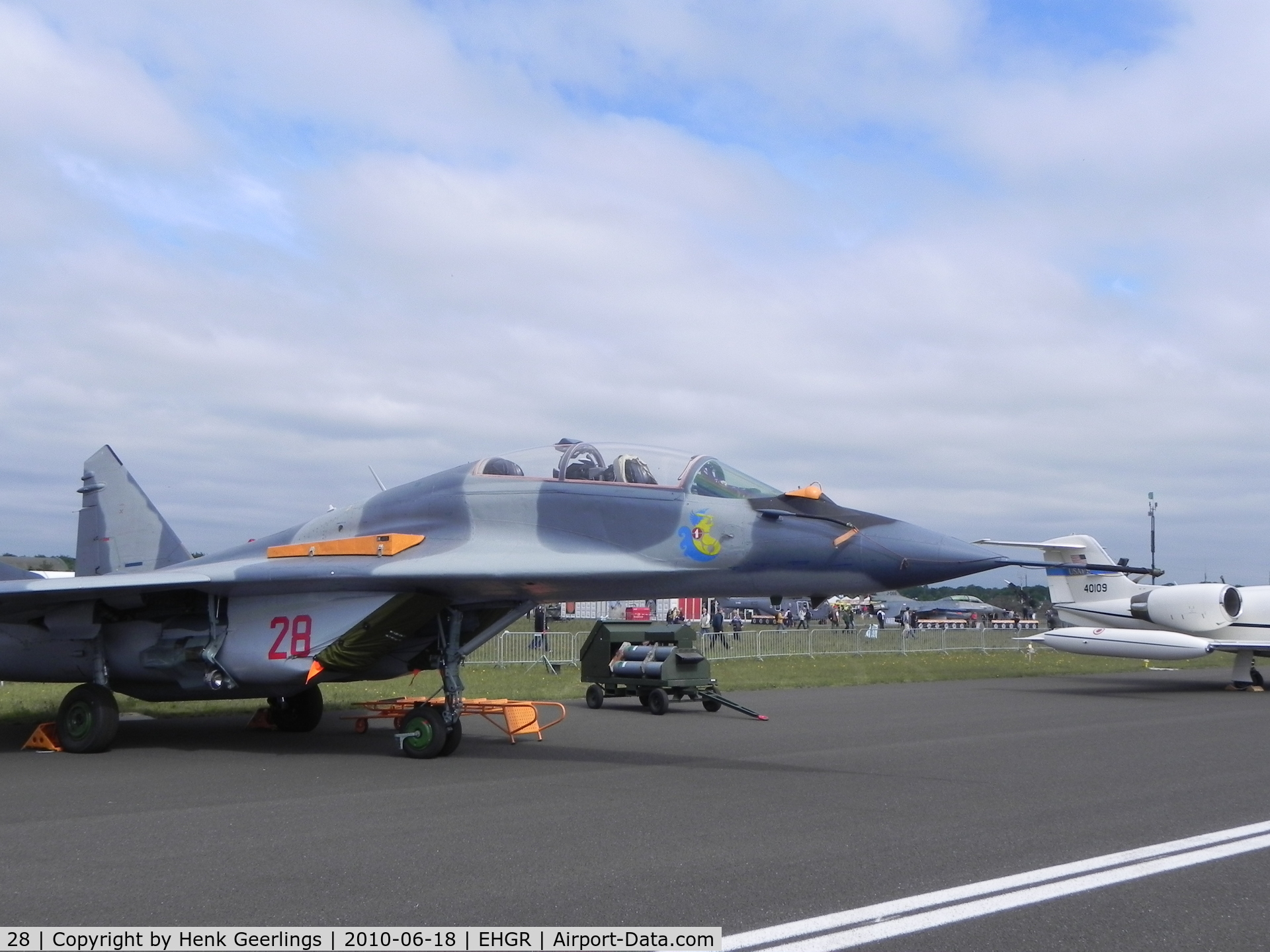 28, Mikoyan-Gurevich MiG-29UB C/N N50903014528, Dutch AF Open Day,  Gilze Rijen AFB  Polish AF