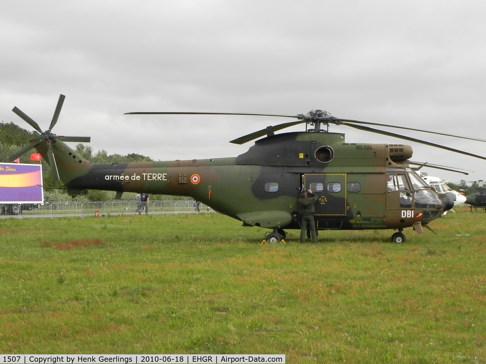 1507, Aérospatiale SA-330B Puma C/N 1507, Dutch AF Open Day , Gilze Rijen AFB , June 2010

French Army , code DBI