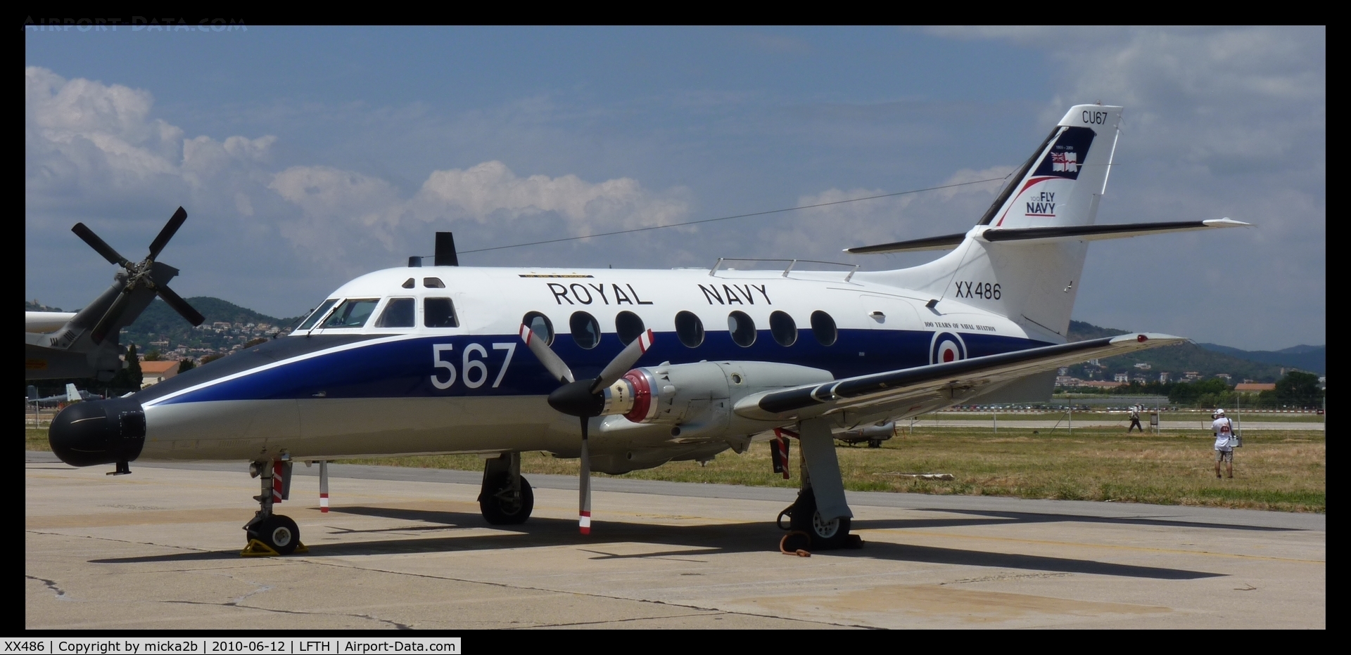 XX486, Scottish Aviation HP-137 Jetstream T.2 C/N 265, Parked.