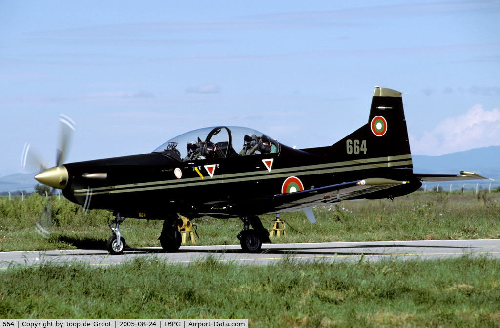 664, 2004 Pilatus PC-9M C/N 664, Brand new trainer used as a light attack aircraft during Co-operative Key 2005
