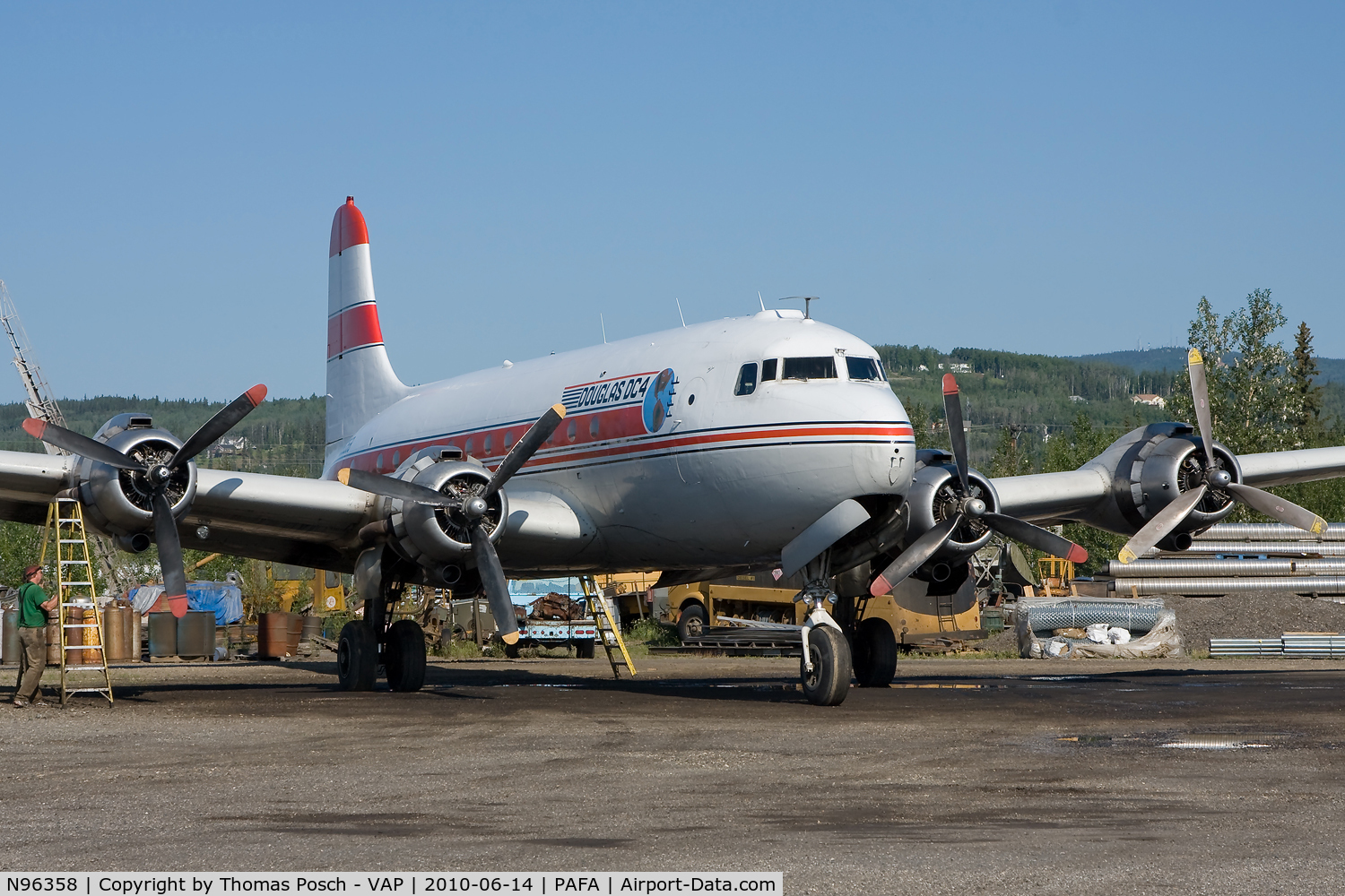 N96358, 1944 Douglas C-54E C/N 27284, Brooks Fuel