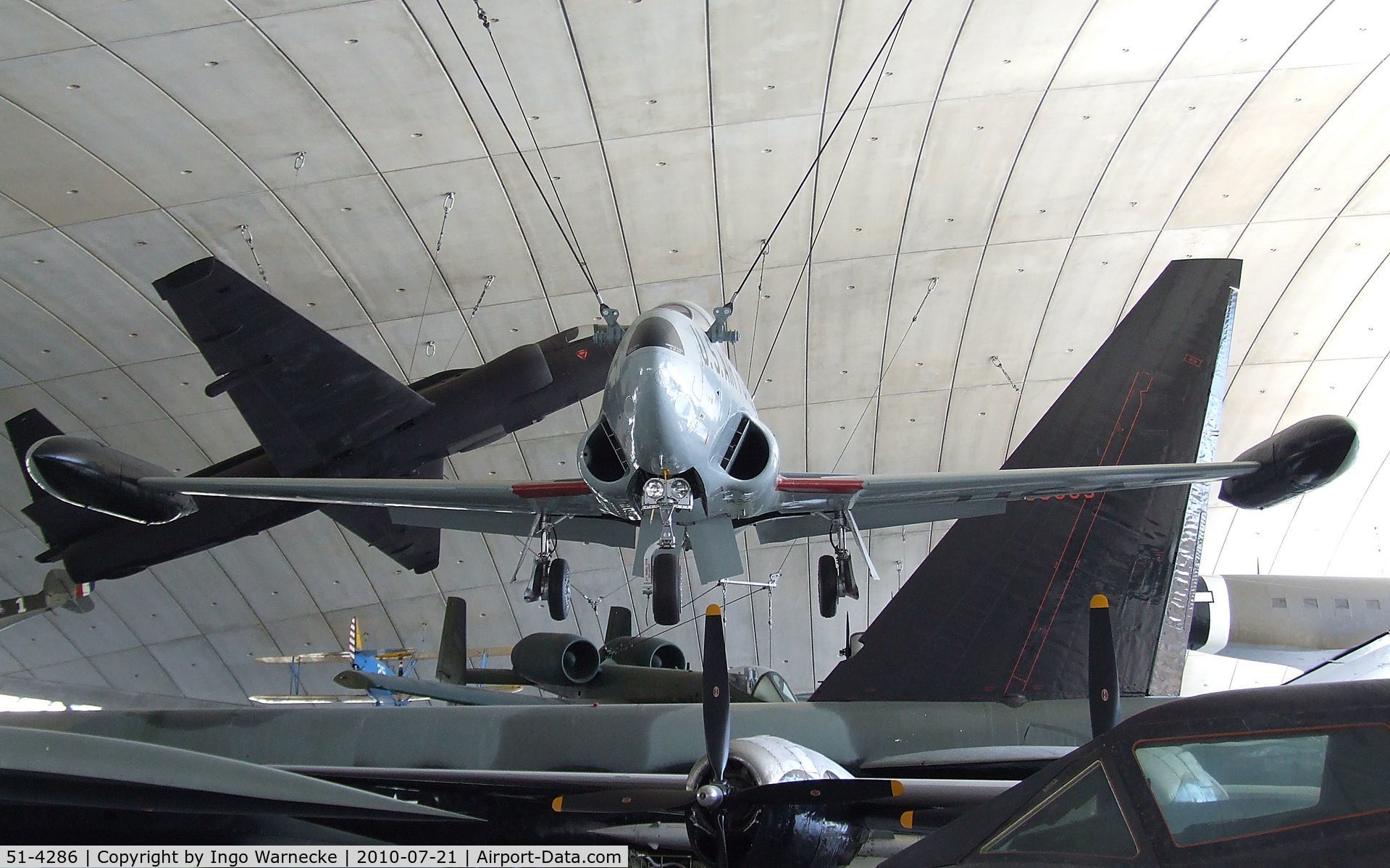 51-4286, 1951 Lockheed T-33A Shooting Star C/N 580-5581, Lockheed T-33A at the American Air Museum in Britain, Duxford