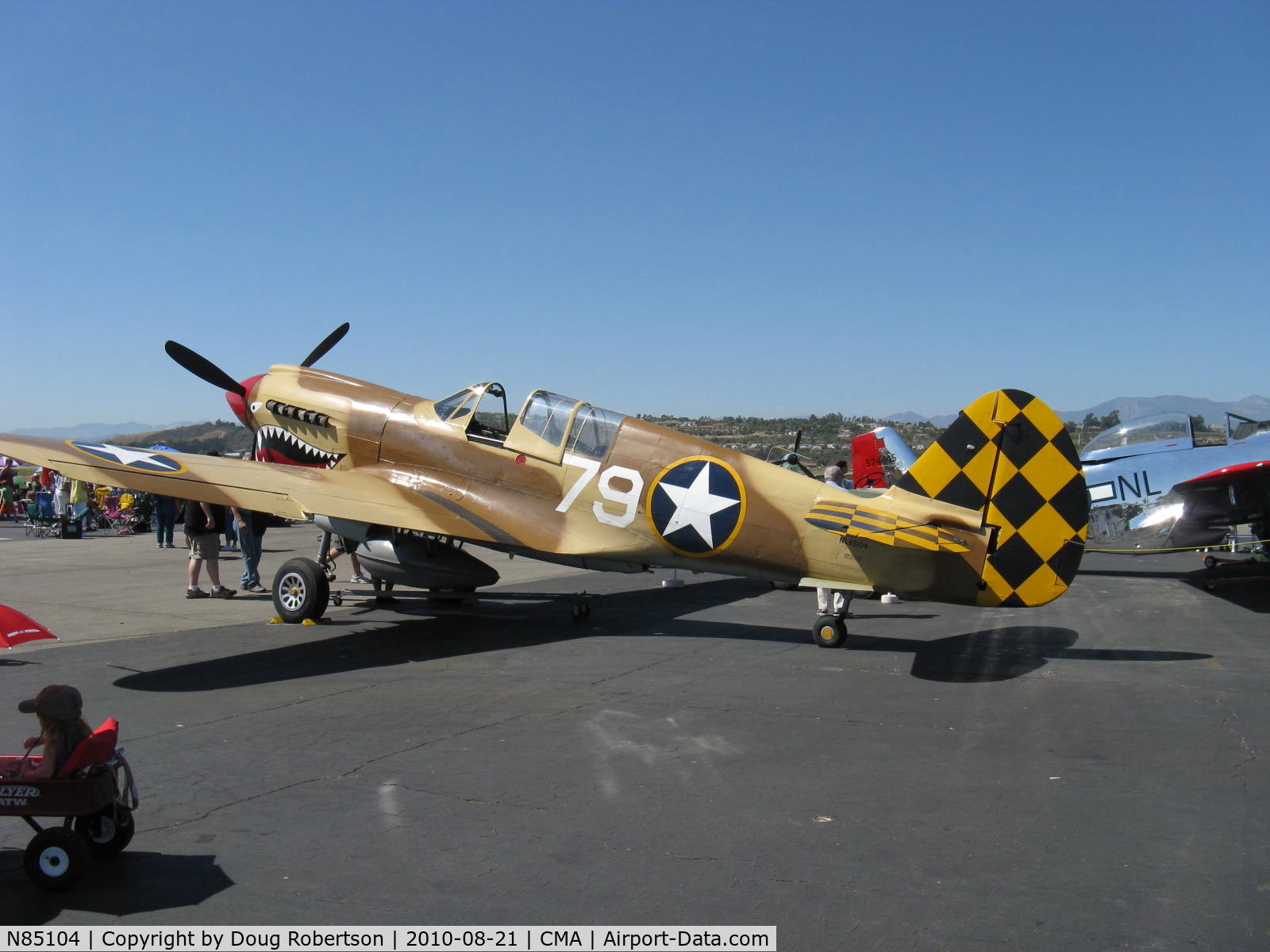 N85104, Curtiss P-40N-5CU Kittyhawk C/N 28954/F858, Curtiss-Wright Maloney P-40N KITTYHAWK IV, Allison V-1710-81 1,360 Hp