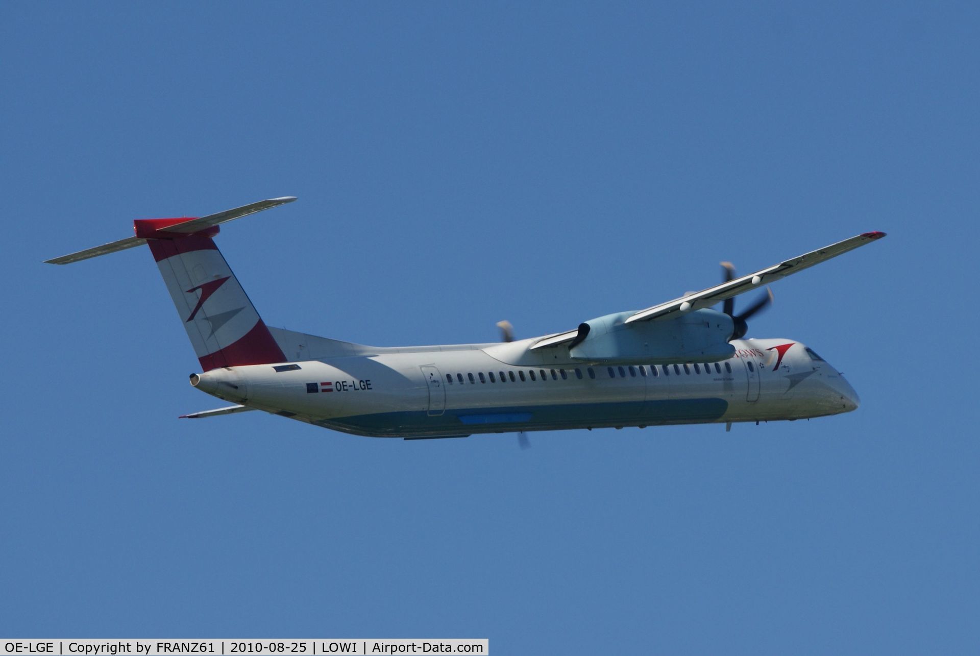 OE-LGE, 2001 De Havilland Canada DHC-8-402Q Dash 8 C/N 4042, Austrian Arrows