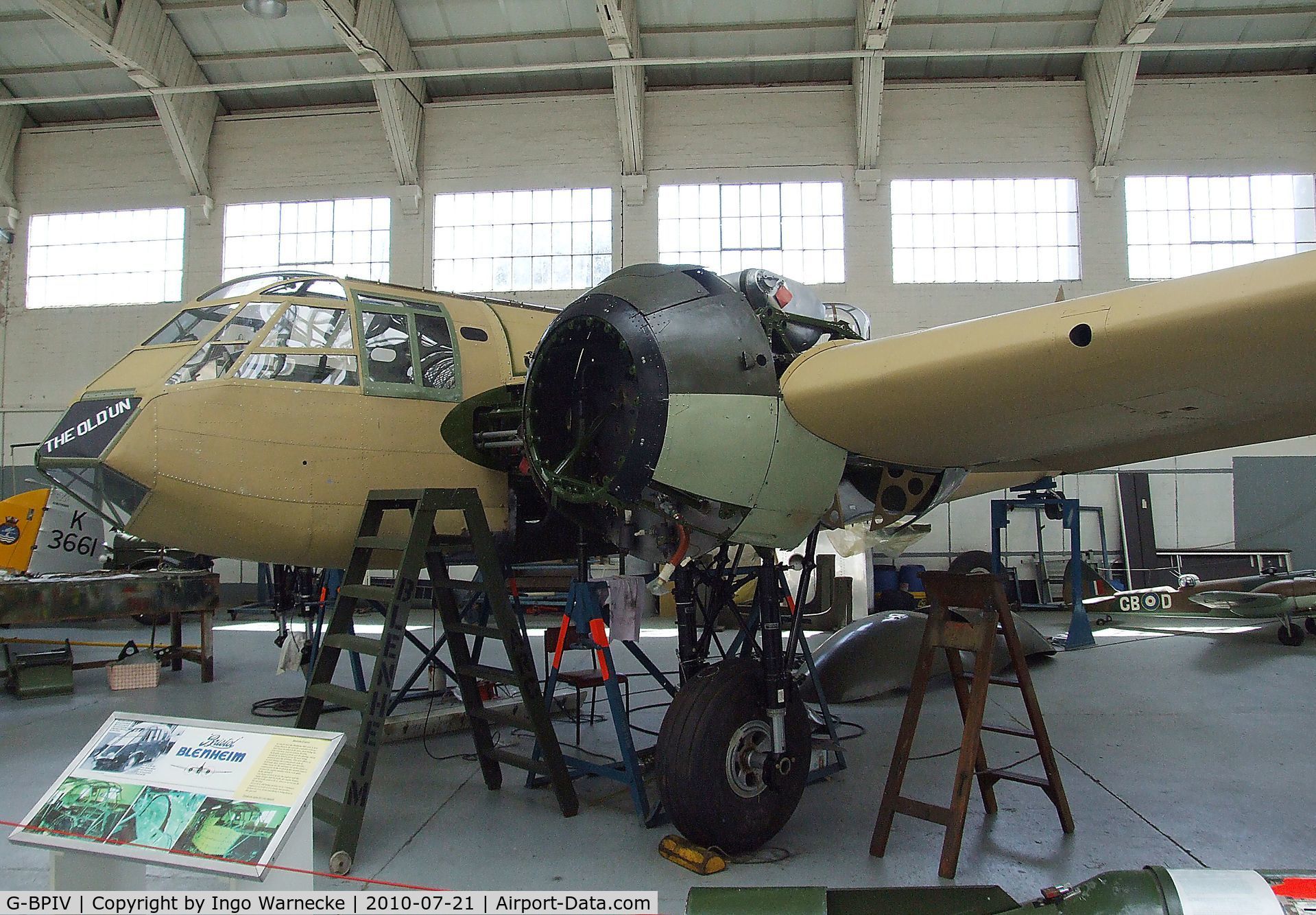 G-BPIV, 1943 Bristol 149 Bolingbroke Mk.IVT C/N 10201, Bristol (Fairchild) Bolingbroke IV (being rebuilt as Blenheim I) at the Imperial War Museum, Duxford