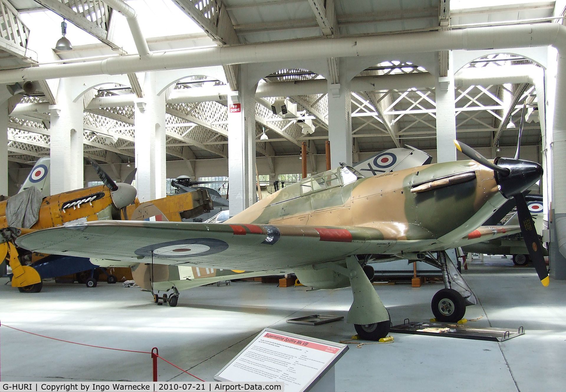 G-HURI, 1942 Hawker (CCF) Hurricane Mk12A C/N 72036, Hawker (CCF) Hurricane Mk XII at the Imperial War Museum, Duxford