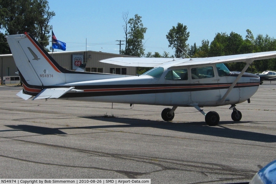 N54974, 1981 Cessna 172P C/N 17275096, Departing Smith Field - Fort Wayne, IN.