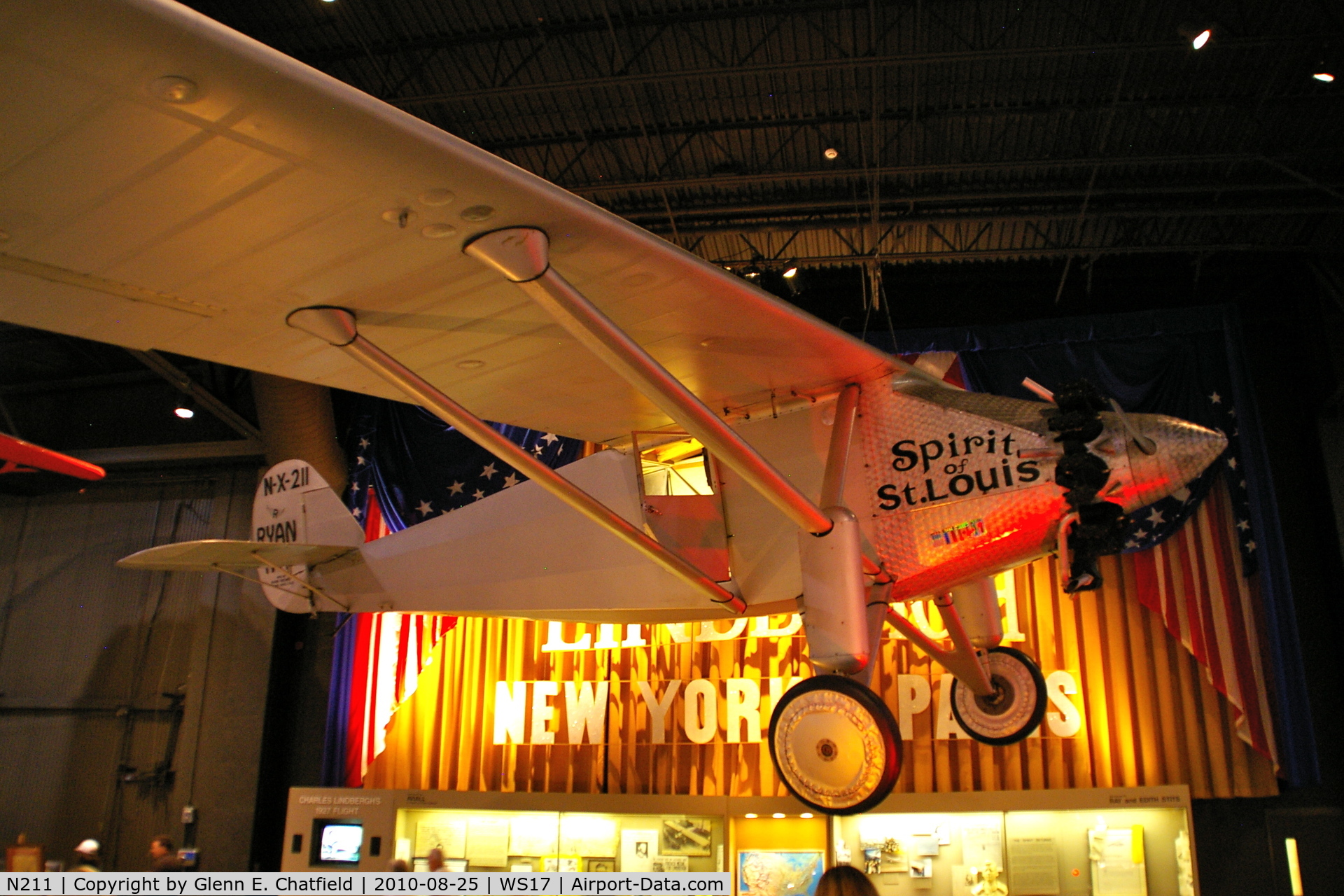 N211, 1990 Ryan NYP Replica C/N 2, EAA Biplane at the EAA Museum