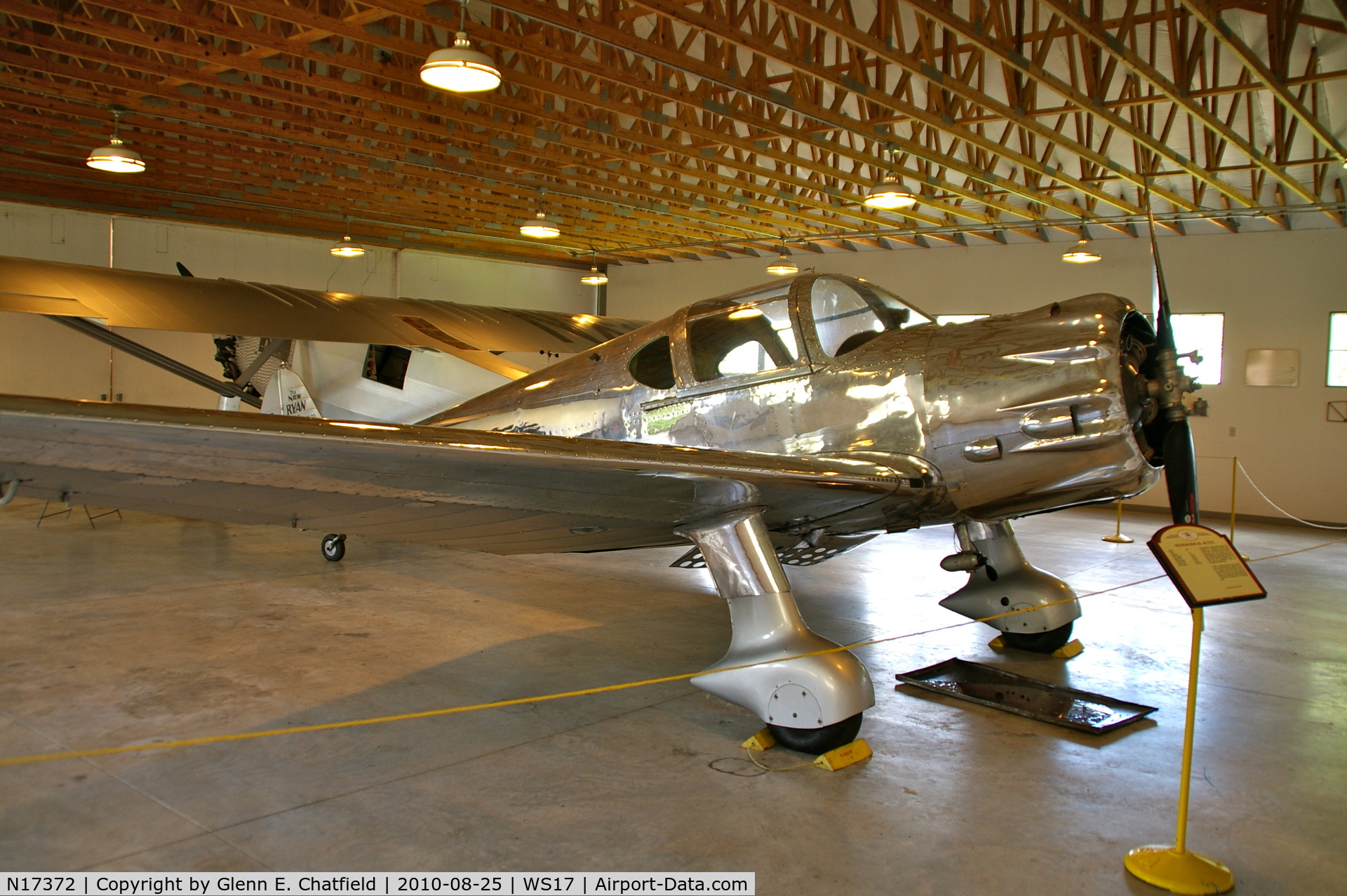 N17372, 1937 Ryan Aeronautical SCW-145 C/N 201, At the EAA Museum