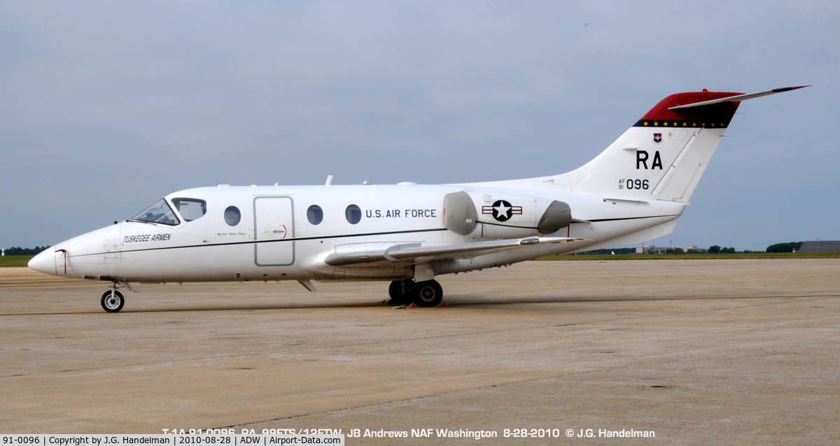 91-0096, 1991 Beechcraft T-1A Jayhawk C/N TT-37, at NAF Washington