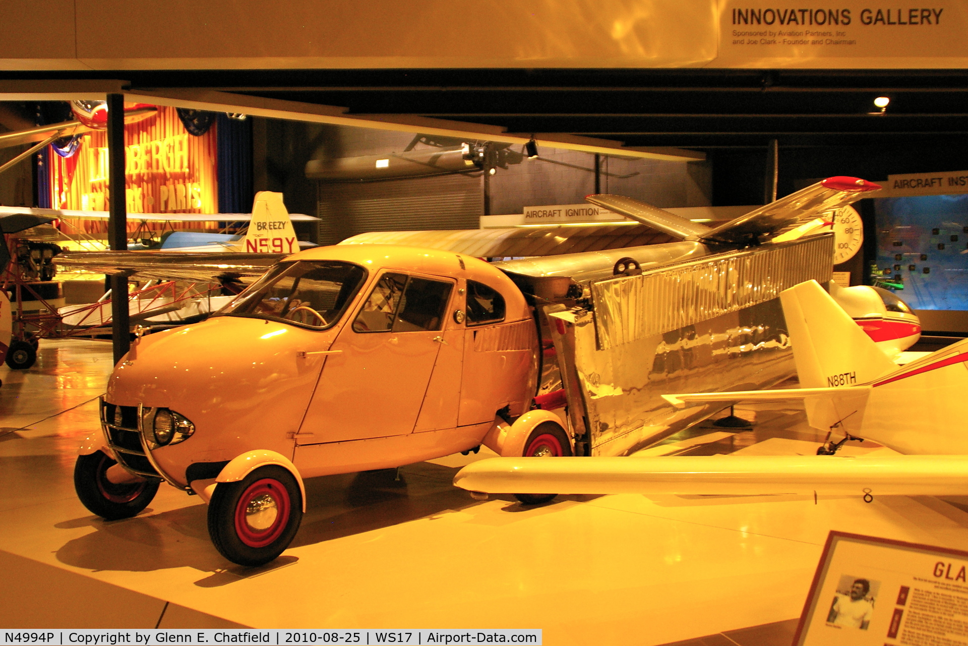N4994P, 1949 Taylor Aerocar C/N 1, At the EAA Museum