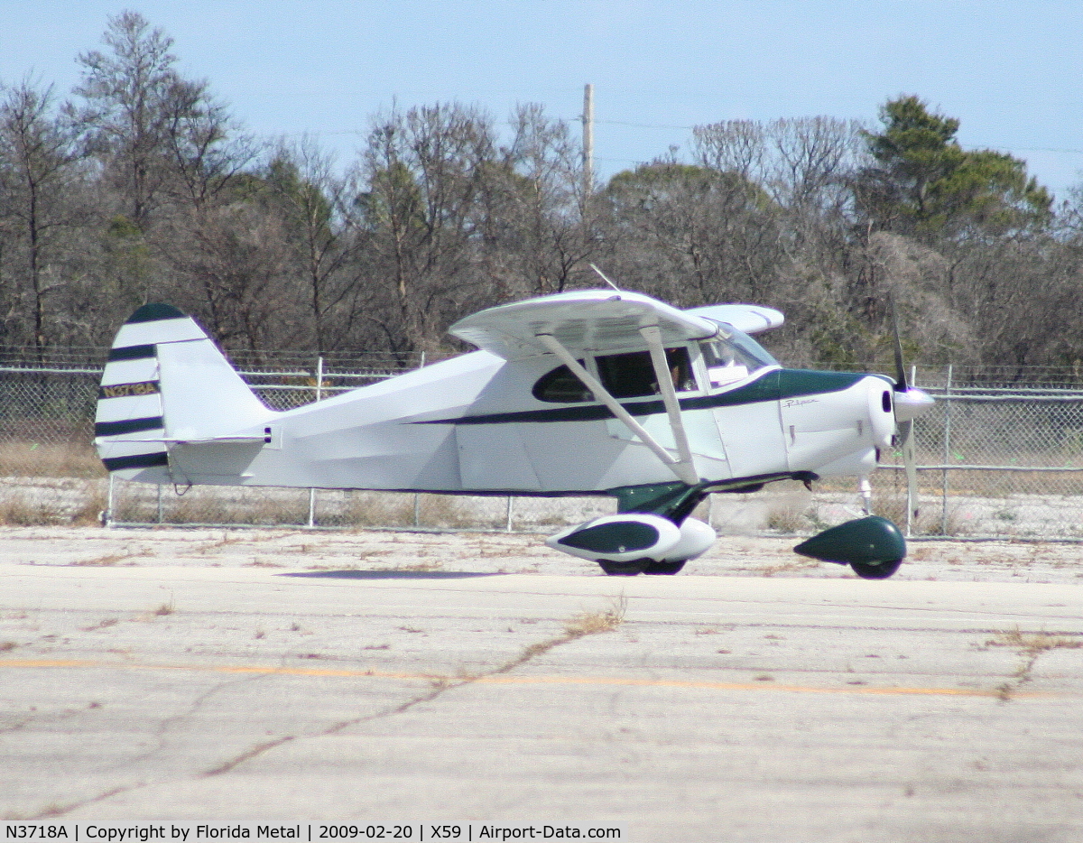 N3718A, 1954 Piper PA-22-135 Tri-Pacer C/N 22-1958, PA-22-135