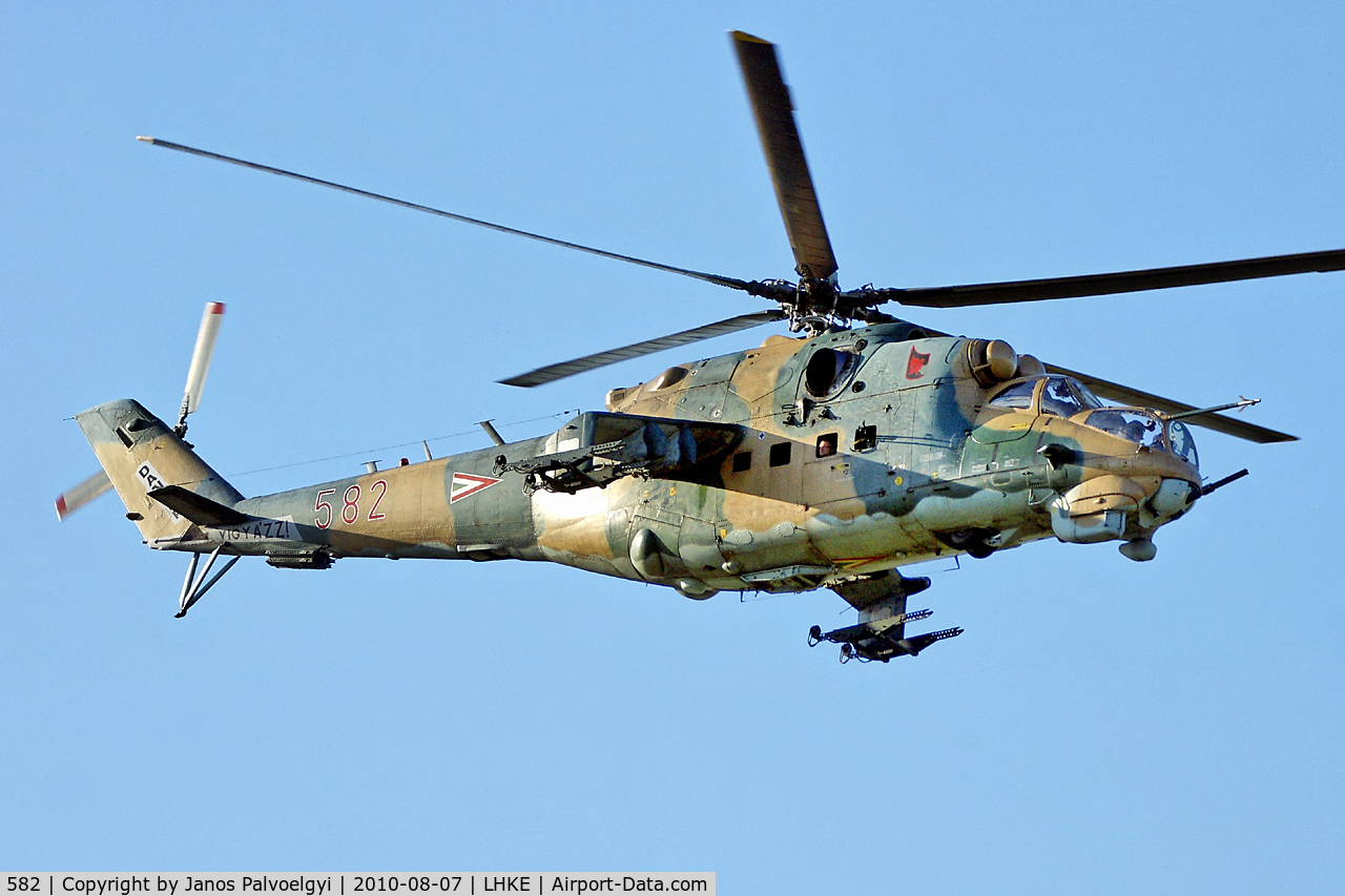 582, 1985 Mil Mi-24D Hind D C/N K220582, Hungary-Air Force Mil Mi-24D