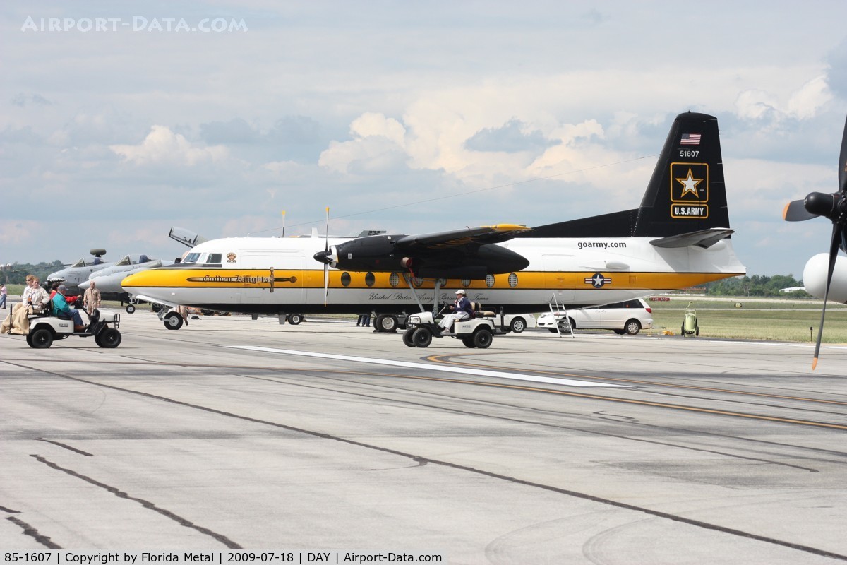 85-1607, 1983 Fokker C-31A (F27-400M) Troopship C/N 10653, C-31A Golden Knights