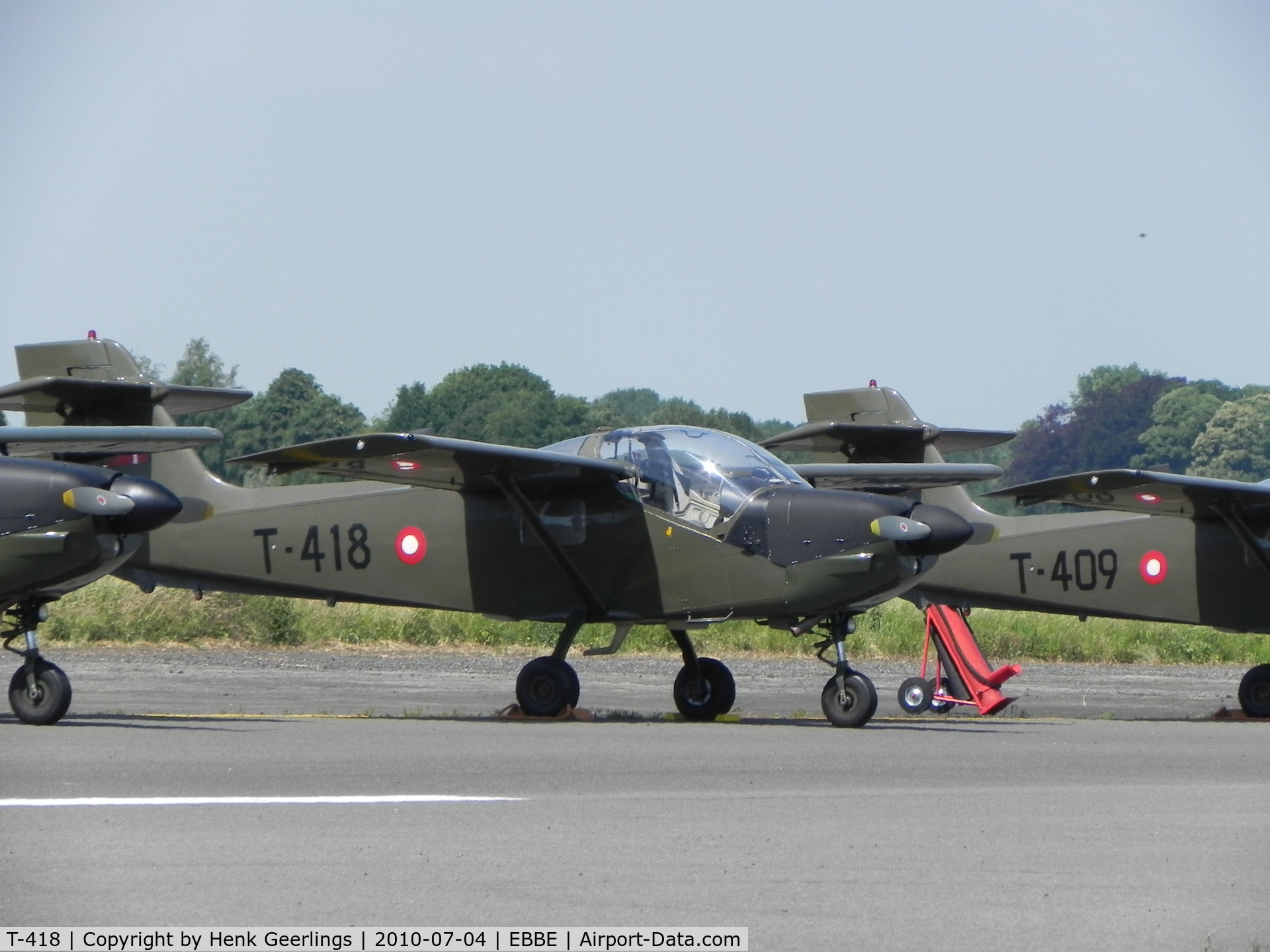 T-418, Saab T-17 Supporter C/N 15-218, Beauvechain AFB , Belgium