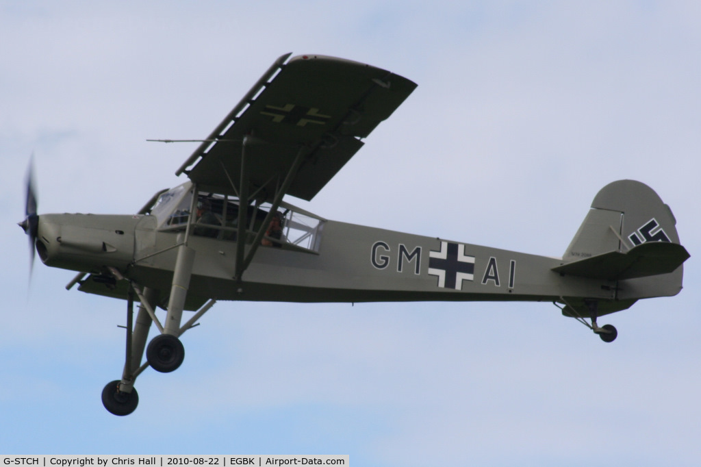 G-STCH, 1942 Fieseler Fi-156A-1 Storch C/N 2088, displaying at the Sywell Airshow
