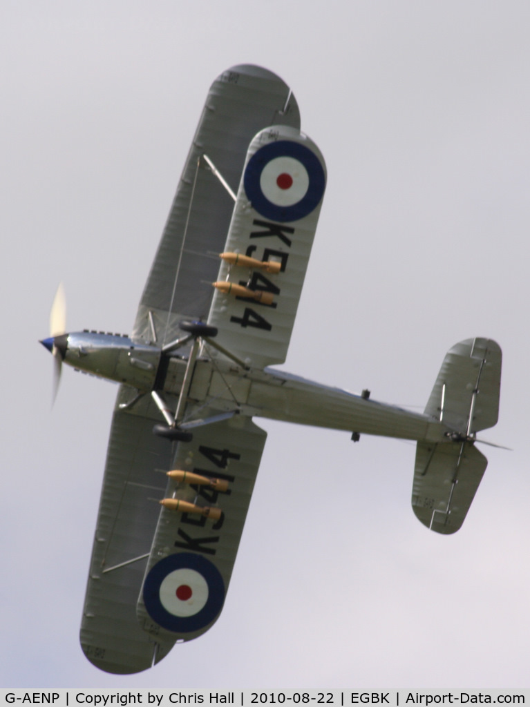 G-AENP, 1935 Hawker Hind C/N 41H/81902, displaying at the Sywell Airshow