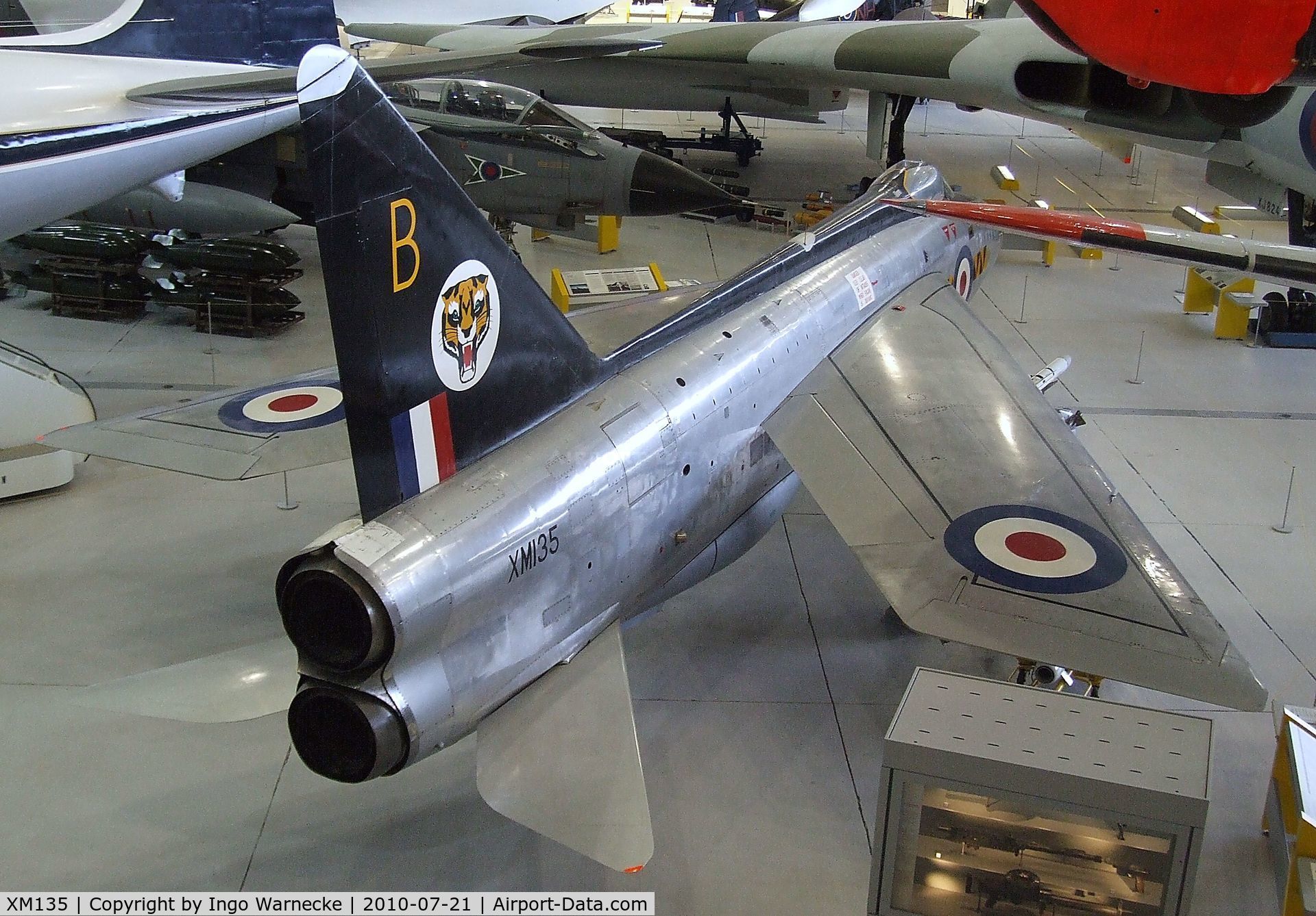 XM135, 1959 English Electric Lightning F.1 C/N 95031, English Electric Lightning F1 at the Imperial War Museum, Duxford
