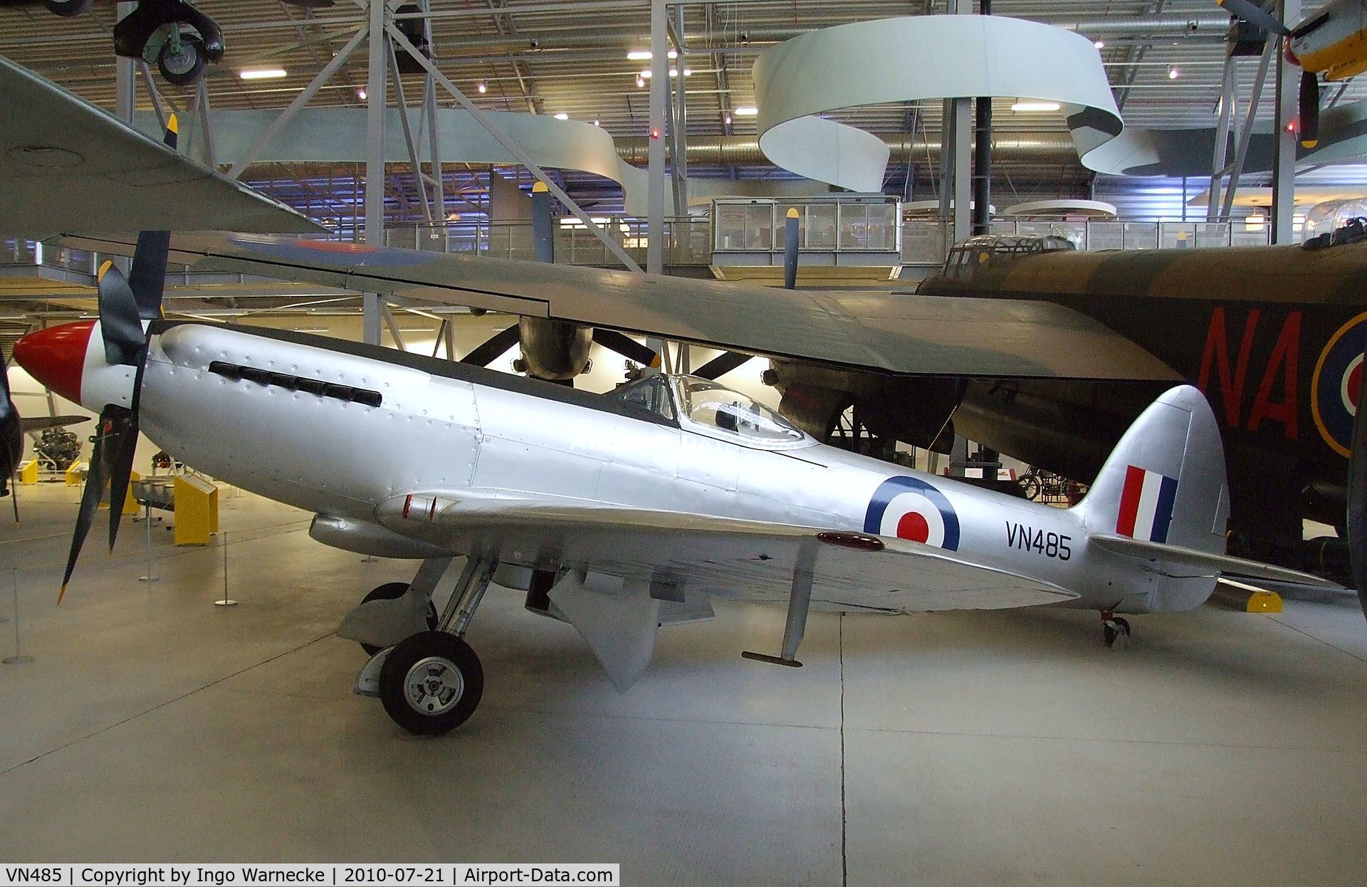 VN485, Supermarine 356 Spitfire F.24 C/N SMAF.21567, Supermarine Spitfire F24 at the Imperial War Museum, Duxford
