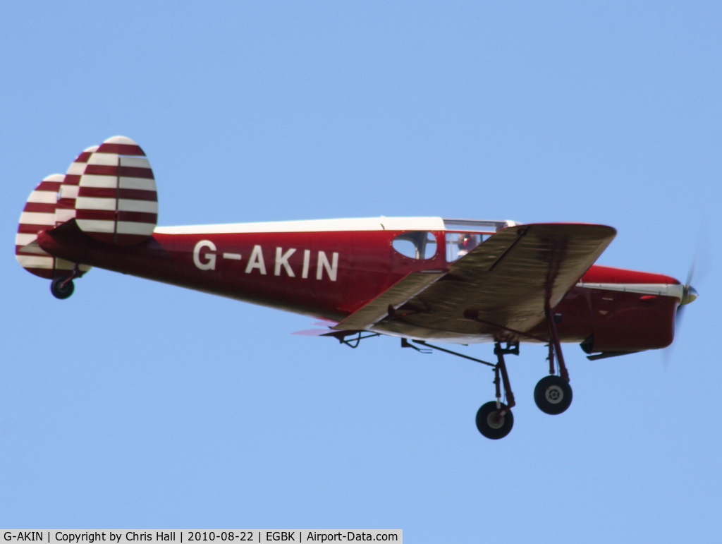 G-AKIN, 1947 Miles M38 Messenger 2A C/N 6728, displaying at the Sywell Airshow