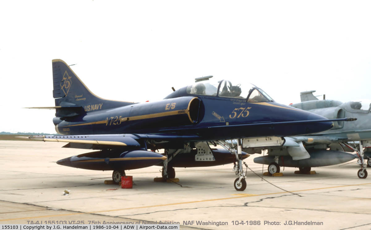 155103, Douglas TA-4J Skyhawk C/N 13919, 75th Anniversary of Naval Aviation