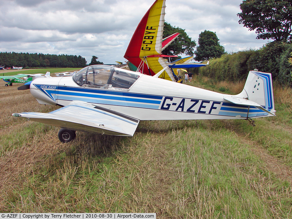 G-AZEF, 1966 Wassmer (Jodel) D-120 Paris-Nice C/N 321, 1966 Societe Wassmer JODEL D120, c/n: 321
at 2010 Abbots Bromley Fly-In